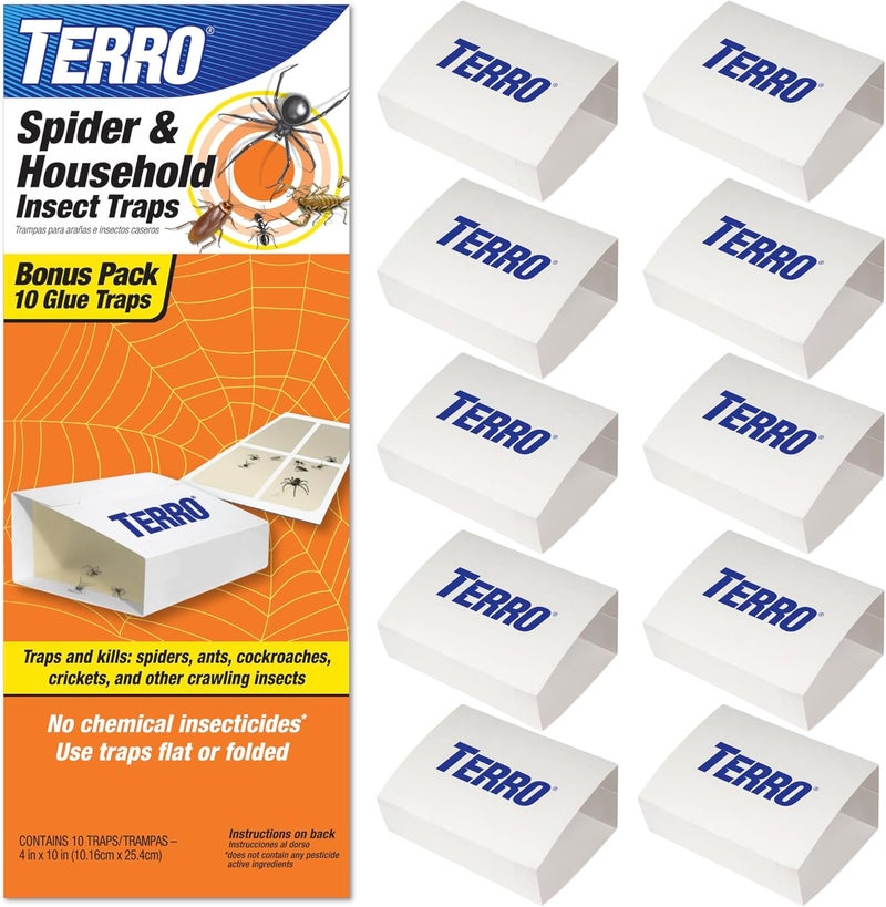 Terro Spider & Insect Trap T3206-10 - Pack of 10 Insect Traps - Image 1
